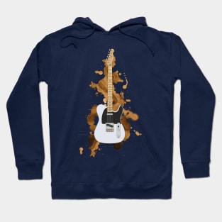 T-Style Electric Guitar Polar White Color Hoodie